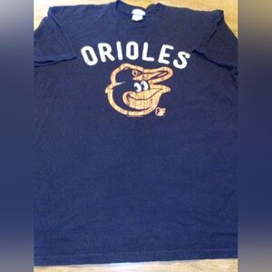 Baltimore Orioles Cartoon Bird Genuine Merchandise Black XL T-Shirt